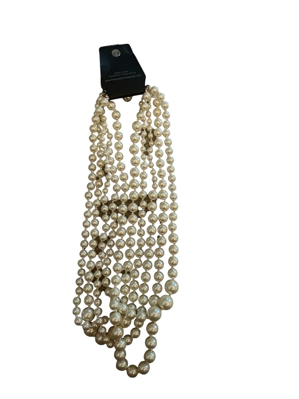 Paparazzi Multi-Strand Faux Pearl Necklace and Earring Set NWT - Picture 3 of 5